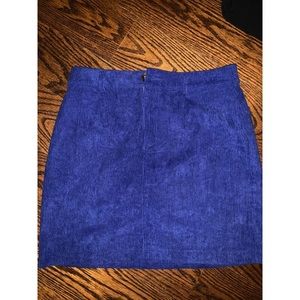 Shein- Blue Cordero Mini Skirt